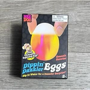 NeeDoh Dippin’ Dazzler Eggs Smooth Sunrise Easter Changing Egg Viral TikTok New